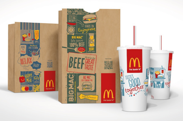 Smart packaging on fastfood