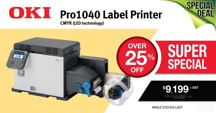 OKI Pro 1040 Label Printer special