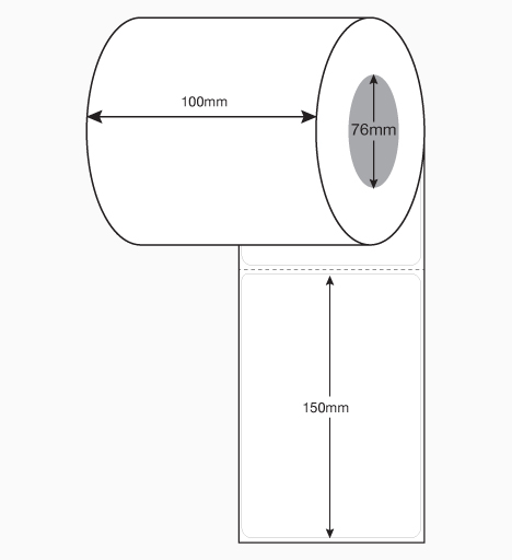 White Thermal Direct Labels 100mm x 150mm – 1,000 Per Roll - 4000 per box