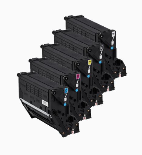 OKI PRO1050 Toner Cartridge Bundle Pack – Cyan Magenta Yellow Black White