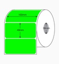 Blank Fluoro Labels 100mm x 48mm – 1,000 Per Roll