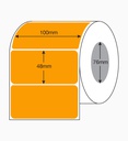 Blank Fluoro Labels 100mm x 48mm – 2,000 Per Roll
