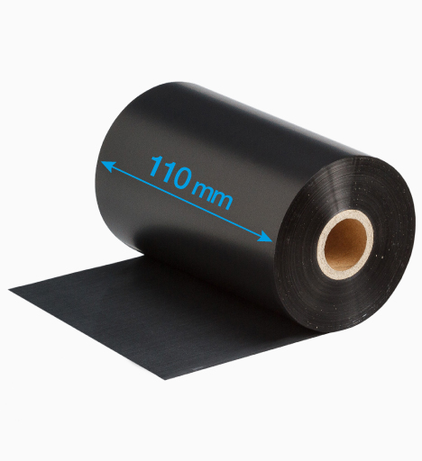 110mm x 300m Thermal Ribbon – Wax Resin, Ink Out