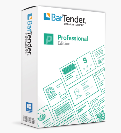 BarTender
Software Professional – Base License + 5 Printers